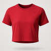 Women Regular Crop Top Red
