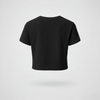 Women Regular Crop Top black