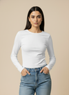 Crop Top Full Sleeve White