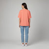 Women’s French Terry Oversized T-Shirt Dusty Cedar