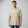 Men French Terry Oversized T-Shirt Smoke Grey