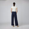Round Neck Crop Top Half Sleeves Off White