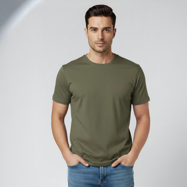 Regular T-Shirt Moss Green