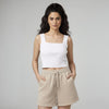 Female Premium looper Shorts Buff