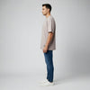 Men French Terry Oversized T-Shirt Ash