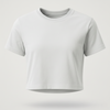 Women Regular Crop Top white