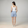 Female Premium looper Shorts Sky Blue