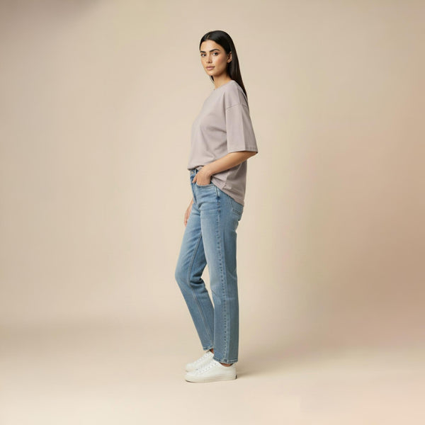 Women’s French Terry Oversized T-Shirt Ash