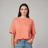 Women’s French Terry Oversized T-Shirt Dusty Cedar