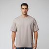 Men French Terry Oversized T-Shirt Ash