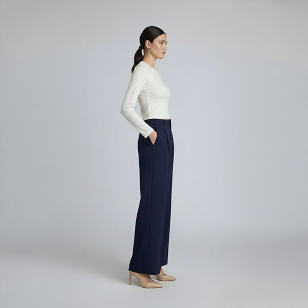Crop Top Full Sleeve Off White