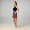 Female Premium looper Shorts Maroon