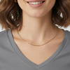 V Neck crop Top Slim FIT Steel Grey