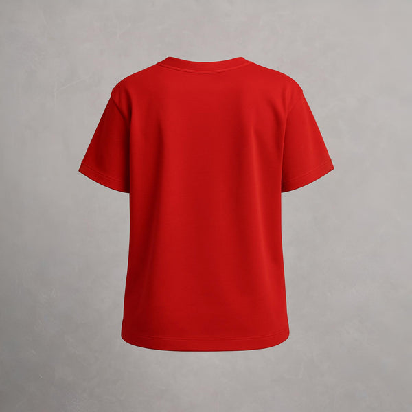 Women’s 100% Cotton Oversized T-Shirt Red