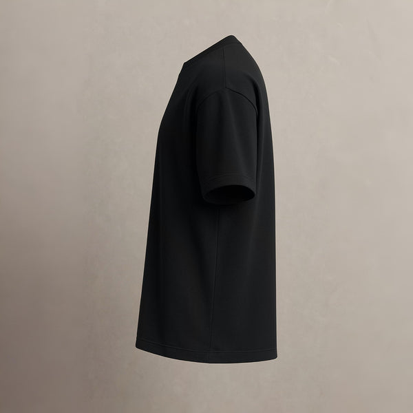 Men 100% Cotton Oversized T-Shirt Black