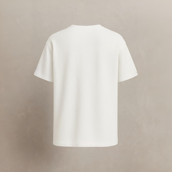 Men 100% Cotton Oversized T-Shirt White