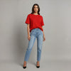 Women’s 100% Cotton Oversized T-Shirt Red