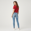 Women Regular Crop Top Red