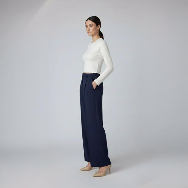 Crop Top Full Sleeve Off White