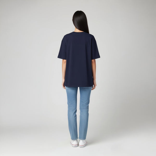 Women’s French Terry Oversized T-Shirt Navy