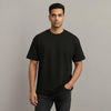 Men 100% Cotton Oversized T-Shirt Black