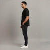 Men 100% Cotton Oversized T-Shirt Black