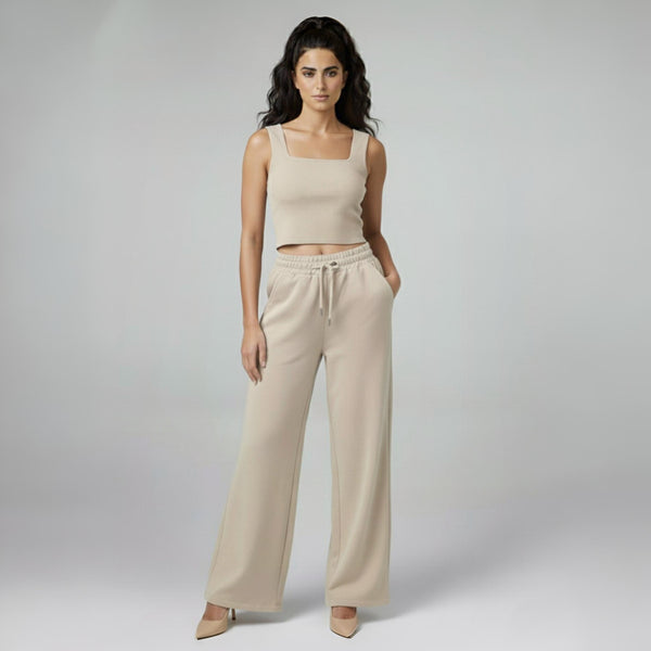 Women’s Wide Leg Pant Smoke Grey