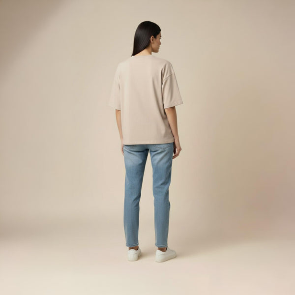 Women’s French Terry Oversized T-Shirt Smoky Grey