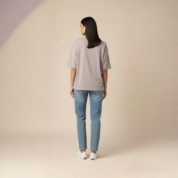 Women’s French Terry Oversized T-Shirt Ash