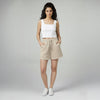 Female Premium looper Shorts Buff
