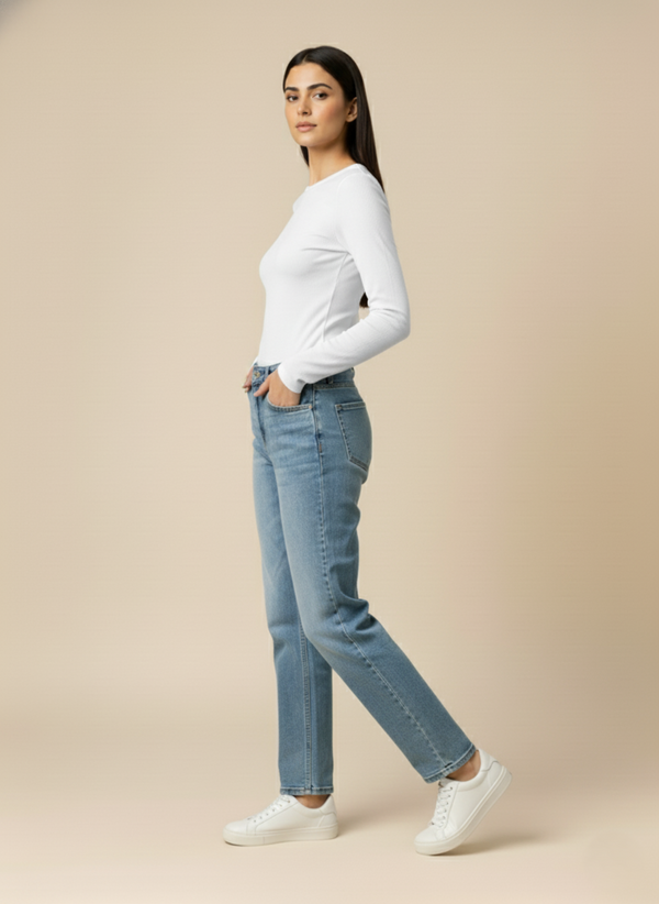 Crop Top Full Sleeve White