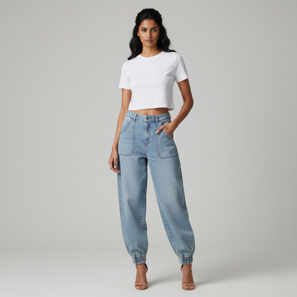 Women Regular Crop Top white