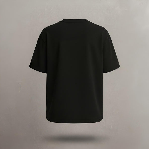 Men 100% Cotton Oversized T-Shirt Black