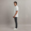 Men 100% Cotton Oversized T-Shirt White