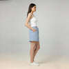 Female Premium looper Shorts Sky Blue