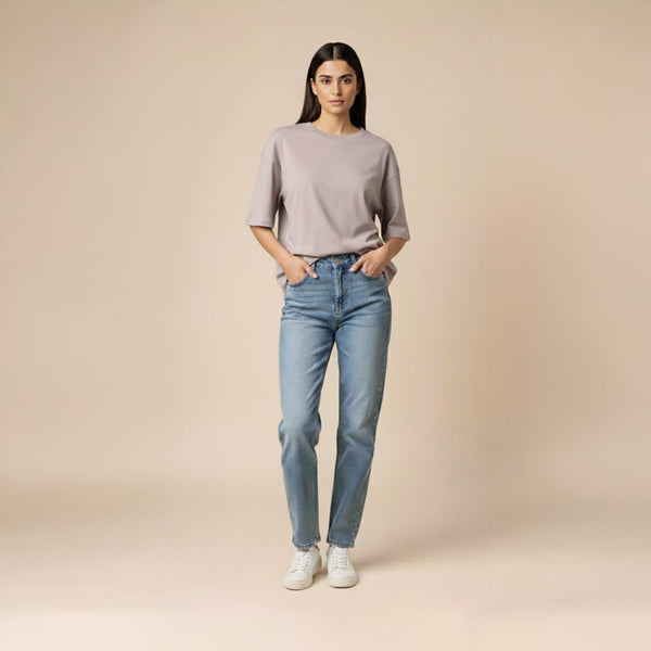 Women’s French Terry Oversized T-Shirt Ash
