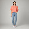 Women’s French Terry Oversized T-Shirt Dusty Cedar