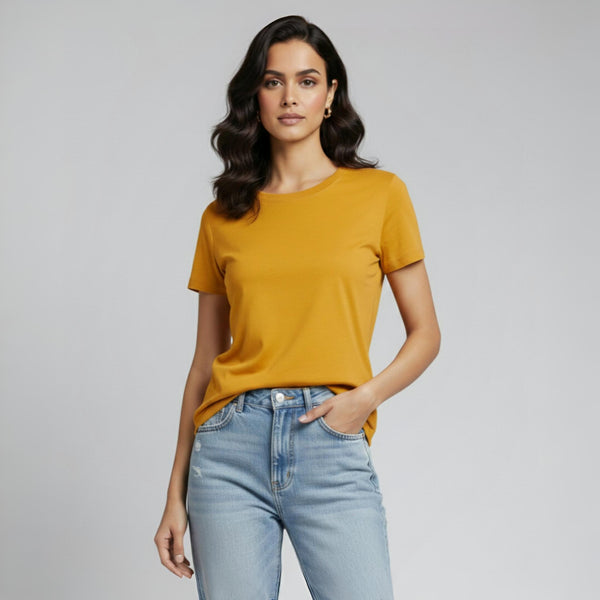 Women’s Regular T-Shirt Mustard