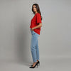 Women’s 100% Cotton Oversized T-Shirt Red