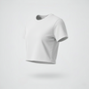 Women Regular Crop Top white