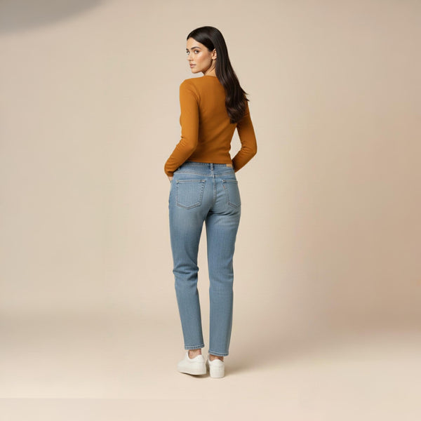 Crop Top Full Sleeve Mustard color