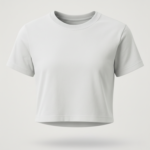 Women Regular Crop Top white