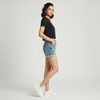 Women Regular Crop Top black