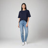 Women’s French Terry Oversized T-Shirt Navy
