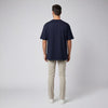 Men French Terry Oversized T-Shirt Navy