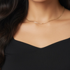 Heart Neck crop Top Slim FIT Black