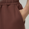 Female Premium looper Shorts Maroon